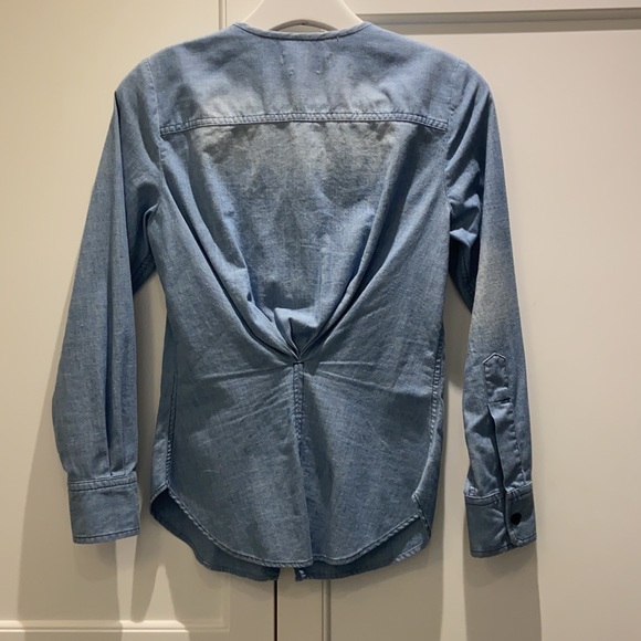 Isabel marrant ruffle denim top - Picture 3 of 7